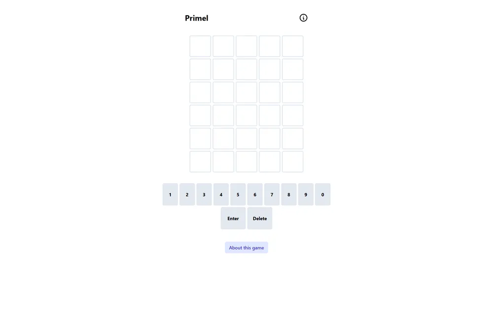 Primel game screenshot