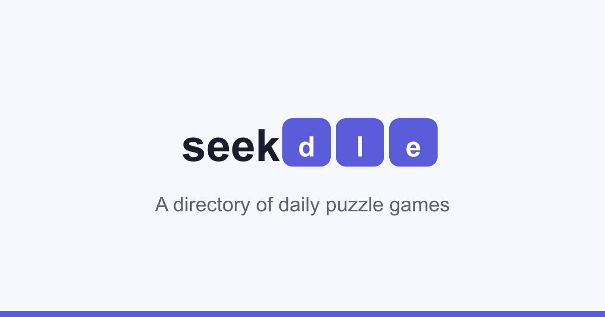 Image associated with Seekdle